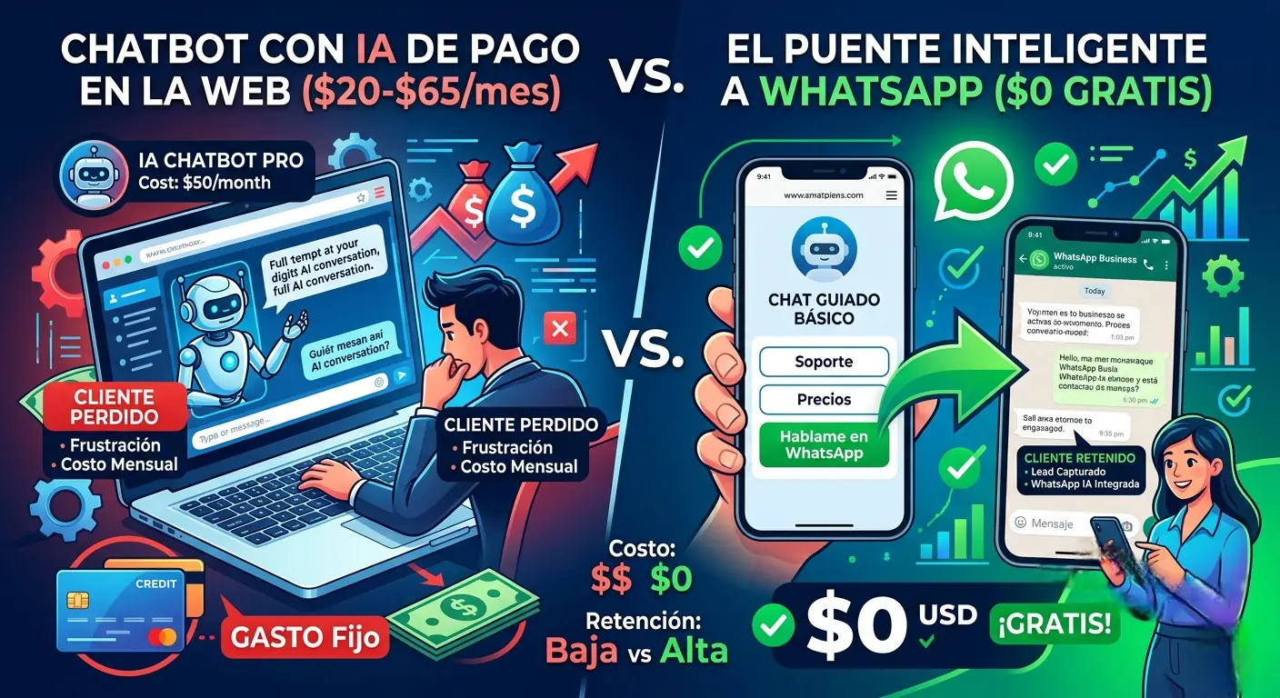 La cruda verdad sobre la IA en tu sitio web: probablemente estás tirando el dinero.