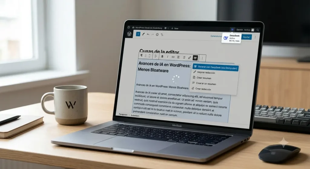 Usar conectores IA en wordpress