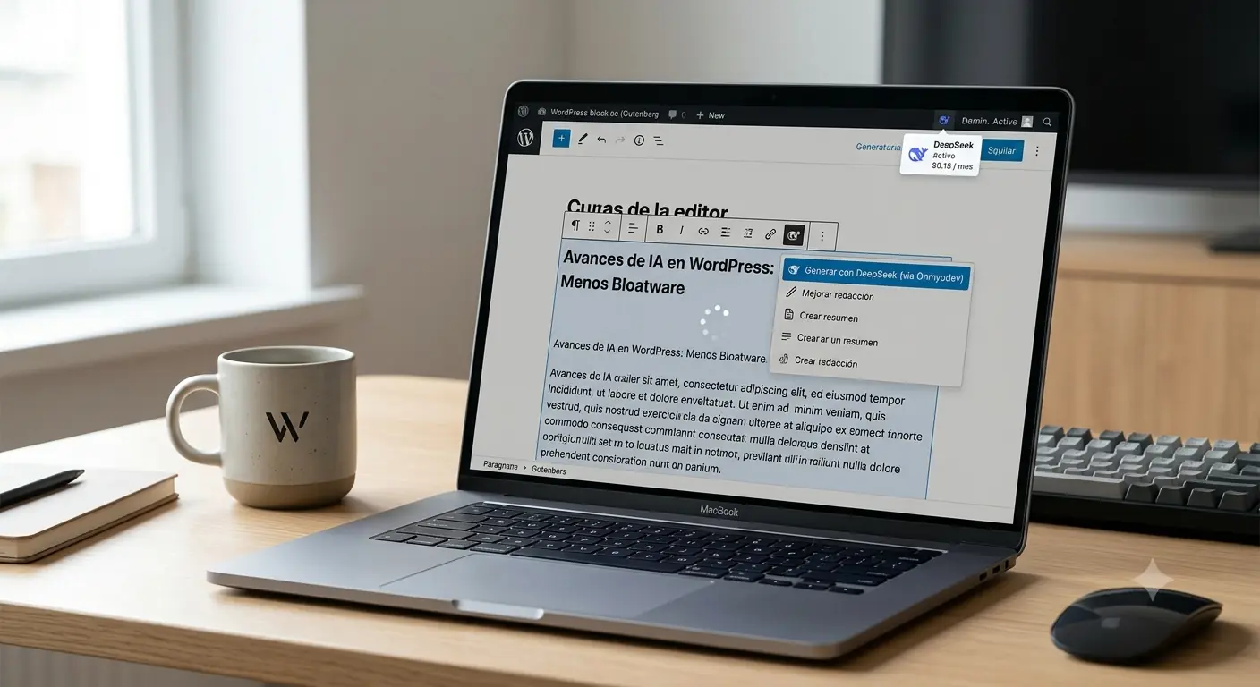 IA en WordPress sin bloatware